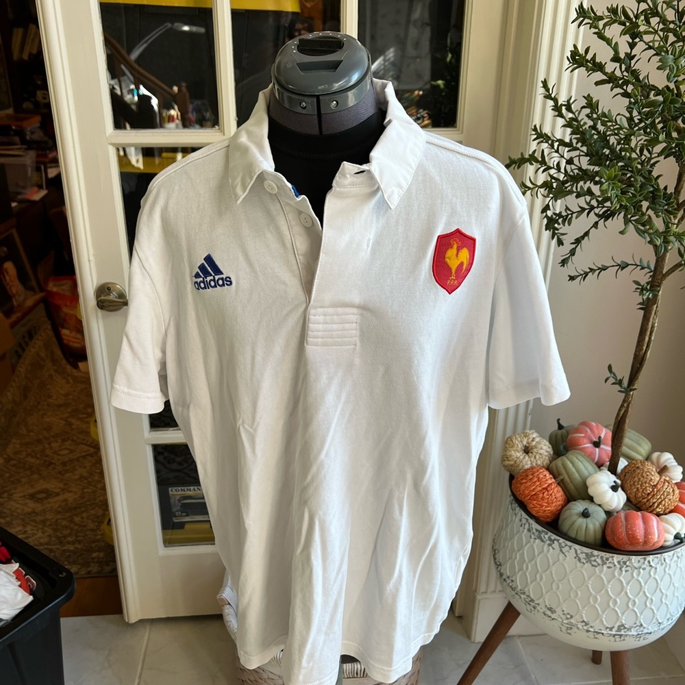Adidas rugby polo size XL (fits like US L)